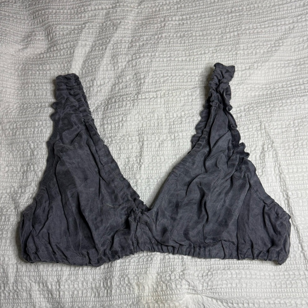 Zara Charcoal Crop Top